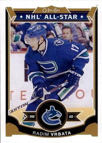 #124 Radim Vrbata - Vancouver Canucks - 2015-16 O-Pee-Chee Hockey