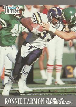 #124 Ronnie Harmon - San Diego Chargers - 1991 Ultra Football