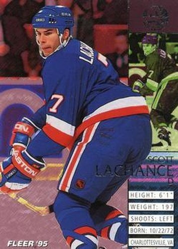 #124 Scott Lachance - New York Islanders - 1994-95 Fleer Hockey