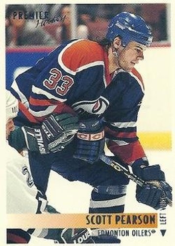 #124 Scott Pearson - Edmonton Oilers - 1994-95 Topps Premier Hockey