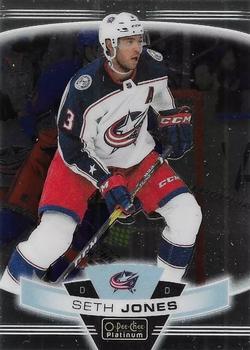#124 Seth Jones - Columbus Blue Jackets - 2019-20 O-Pee-Chee Platinum Hockey