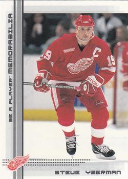 #124 Steve Yzerman - Detroit Red Wings - 2000-01 Be a Player Memorabilia Hockey