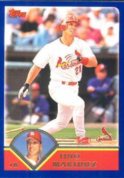 #124 Tino Martinez - St. Louis Cardinals - 2003 Topps Baseball