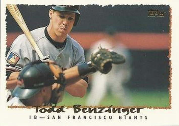 #124 Todd Benzinger - San Francisco Giants - 1995 Topps Baseball