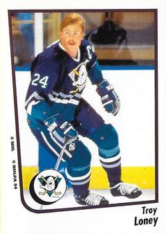 #124 Troy Loney - Anaheim Mighty Ducks - 1994-95 Panini Hockey Stickers