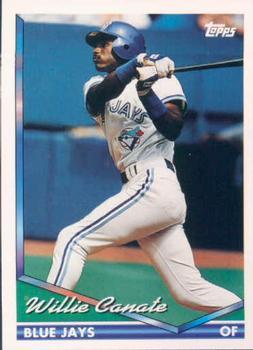 #124 Willienate - Toronto Blue Jays - 1994 Topps Baseball