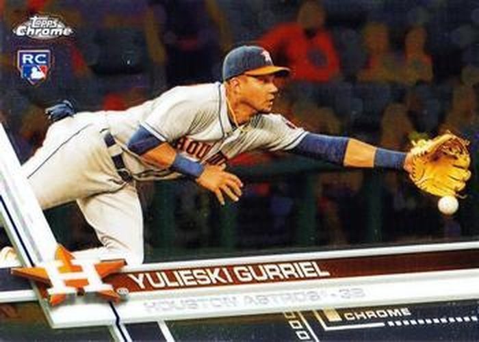 #124 Yulieski Gurriel - Houston Astros - 2017 Topps Chrome Baseball