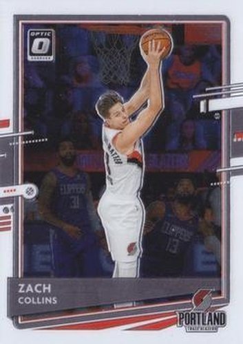 #124 Zach Collins - Portland Trail Blazers - 2020-21 Donruss Optic Basketball