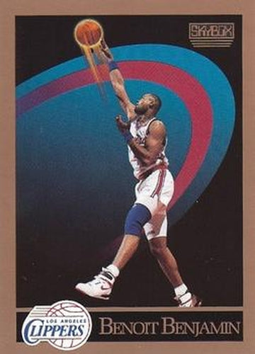 #124 Benoit Benjamin - Los Angeles Clippers - 1990-91 SkyBox Basketball