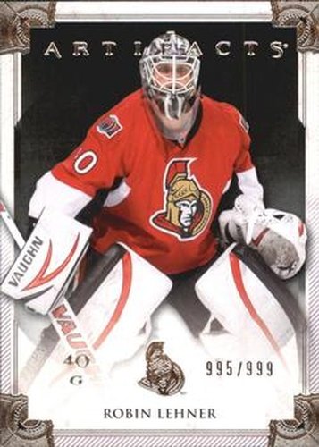 #124 Robin Lehner - Ottawa Senators - 2013-14 Upper Deck Artifacts Hockey