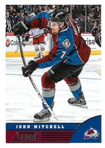 #124 John Mitchell - Colorado Avalanche - 2013-14 Score Hockey