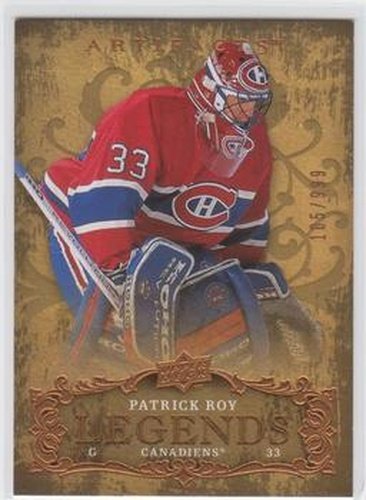 #124 Patrick Roy - Montreal Canadiens - 2008-09 Upper Deck Artifacts Hockey