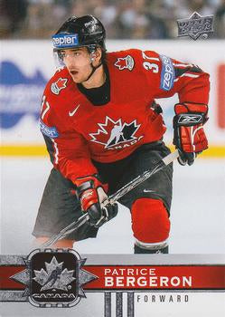 #124 Patrice Bergeron - Canada - 2017-18 Upper Deck Canadian Tire Team Canada Hockey