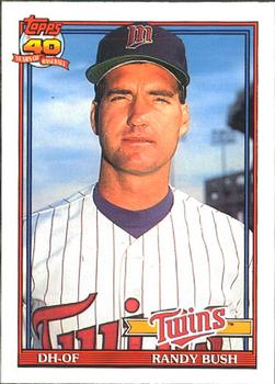 #124 Randy Bush - Minnesota Twins - 1991 O-Pee-Chee Baseball