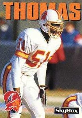 #124 Broderick Thomas - Tampa Bay Buccaneers - 1992 SkyBox Impact Football
