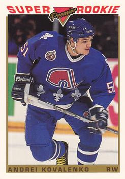 #124 Andrei Kovalenko - Quebec Nordiques - 1993-94 Topps Premier Hockey