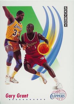#124 Gary Grant - Los Angeles Clippers - 1991-92 SkyBox Basketball