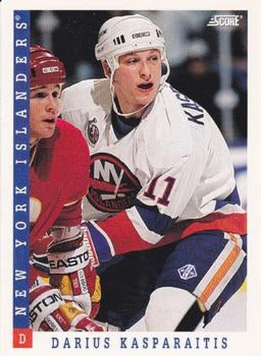 #124 Darius Kasparaitis - New York Islanders - 1993-94 Score Canadian Hockey