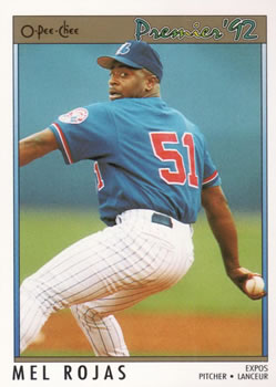 #124 Mel Rojas - Montreal Expos - 1992 O-Pee-Chee Premier Baseball
