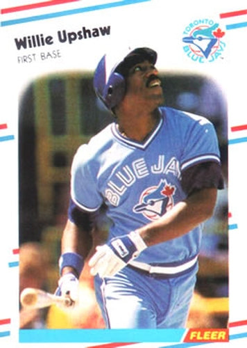 #124 Willie Upshaw - Toronto Blue Jays - 1988 Fleer Baseball
