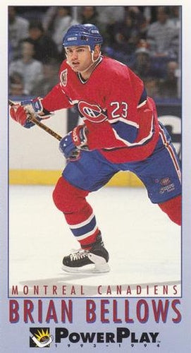 #124 Brian Bellows - Montreal Canadiens - 1993-94 Fleer PowerPlay Hockey