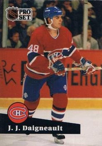 #124 J.J. Daigneault - 1991-92 Pro Set Hockey