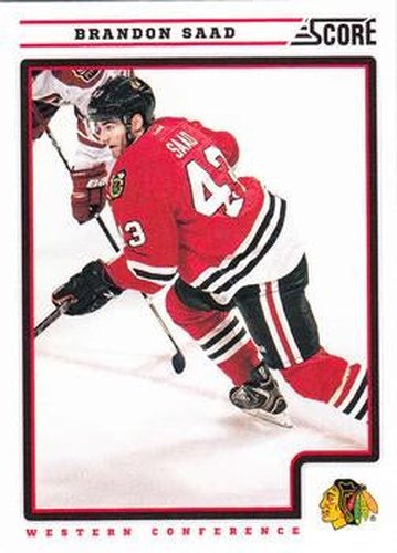 #124 Brandon Saad - Chicago Blackhawks - 2012-13 Score Hockey