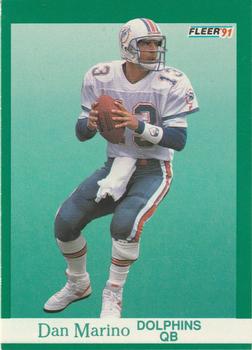#124 Dan Marino - Miami Dolphins - 1991 Fleer Football
