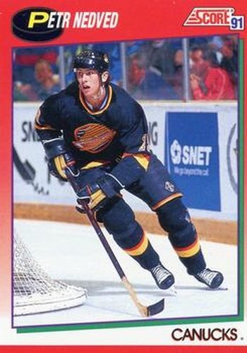 #124 Petr Nedved - Vancouver Canucks - 1991-92 Score Canadian Hockey