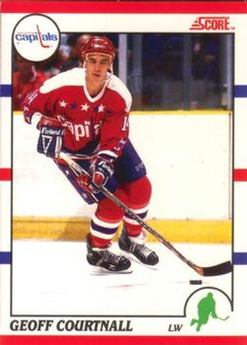#124 Geoff Courtnall - Washington Capitals - 1990-91 Score Canadian Hockey