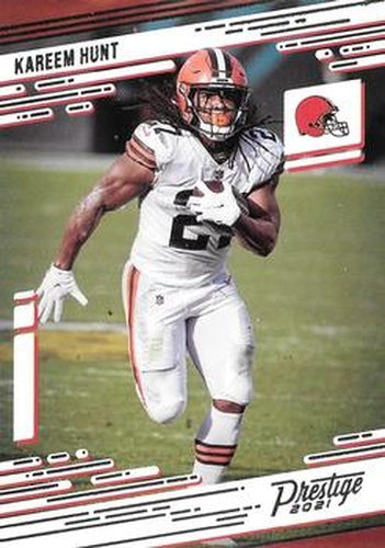 #124 Kareem Hunt - Cleveland Browns - 2021 Panini Prestige Football
