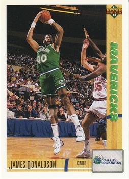 #124 James Donaldson - Dallas Mavericks - 1991-92 Upper Deck Basketball