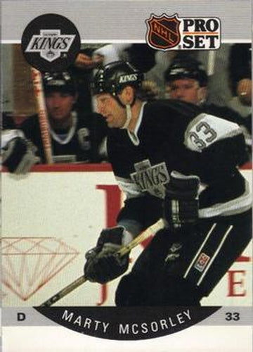 #124 Marty McSorley - Los Angeles Kings - 1990-91 Pro Set Hockey