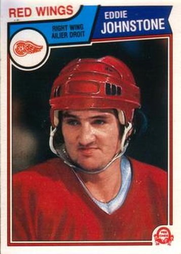 #124 Ed Johnstone - Detroit Red Wings - 1983-84 O-Pee-Chee Hockey