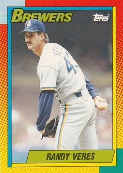 #125T Randy Veres - Milwaukee Brewers - 1990 Topps Traded Baseball