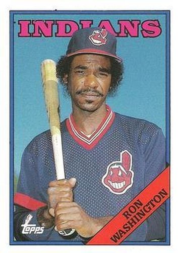 #125T Ron Washington - Cleveland Indians - 1988 Topps Traded Baseball