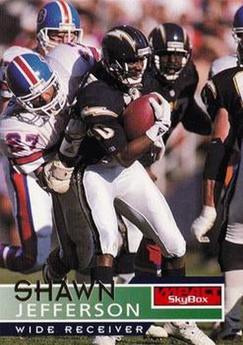 #125 Shawn Jefferson - San Diego Chargers - 1995 SkyBox Impact Football