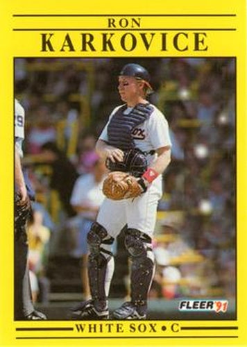 #125 Ron Karkovice - Chicago White Sox - 1991 Fleer Baseball