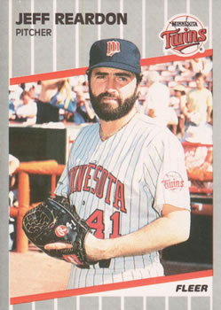 #125 Jeff Reardon - Minnesota Twins - 1989 Fleer Baseball