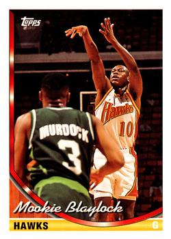 #125 Mookie Blaylock - Atlanta Hawks - 1993-94 Topps Basketball