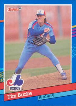 #125 Tim Burke - Montreal Expos - 1991 Donruss Baseball