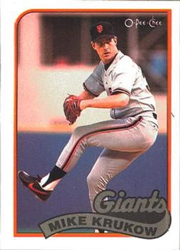 #125 Mike Krukow - San Francisco Giants - 1989 O-Pee-Chee Baseball