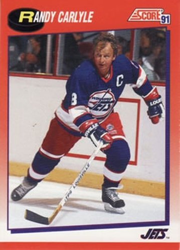 #125 Randy Carlyle - Winnipeg Jets - 1991-92 Score Canadian Bilingual Hockey