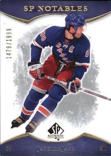 #125 Jaromir Jagr - New York Rangers - 2007-08 SP Authentic Hockey