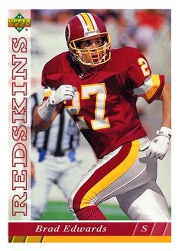 #125 Brad Edwards - Washington Redskins - 1993 Upper Deck Football
