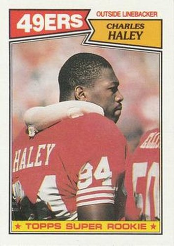 #125 Charles Haley - San Francisco 49ers - 1987 Topps Football