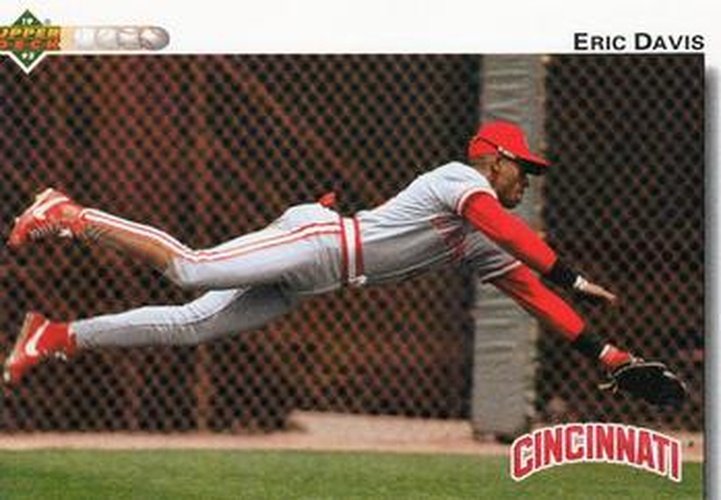 #125 Eric Davis - Cincinnati Reds - 1992 Upper Deck Baseball