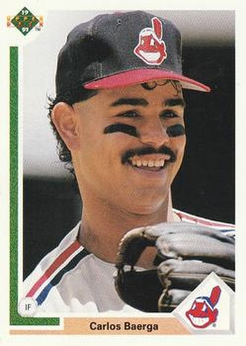 #125 Carlos Baerga - Cleveland Indians - 1991 Upper Deck Baseball