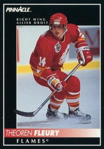 #125 Theoren Fleury - Calgary Flames - 1992-93 Pinnacle Canadian Hockey