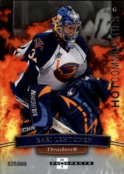 #125 Kari Lehtonen - Atlanta Thrashers - 2007-08 Fleer Hot Prospects Hockey